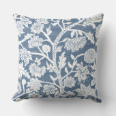 ブルー&ホワイトコースタルボホ装飾用クッション クッション (正面)