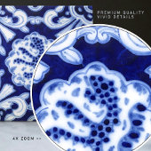 ブルー&ホワイトパラウデマリセルカタランタイルシッチェス タイル