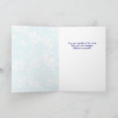 ブルー&ホワイトフローラステイ強く勇敢 カード (内部)