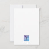 ブルー&ホワイトブーズーミュージカル楽器フラットカード (裏面)