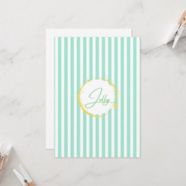 ブルー&ホワイトホストライプのリすてきデイ