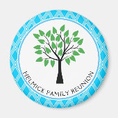 ブルー&ホワイトラティスファミリー懇親会マグネット マグネット (正面)