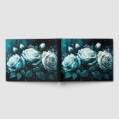 ブルー&ホワイトローズ ゲストブック (全面)