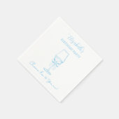 ブルー&ホワイト応援30年誕生日ナプキンス スタンダードカクテルナプキン (角)