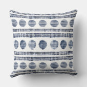 ブルー&ホワイト装飾用クッション クッション (裏面)