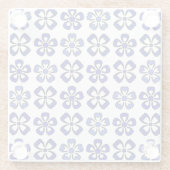 ブルー&ホワイト調和コースター ガラスコースター (裏面)