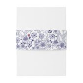 ブルー・ホワイト・ウェディング 招待状ベリーバンド (裏面例)