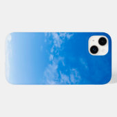 ブルー&ホワイト エレガント Case-Mate Barely There アプリ iPhoneケース (裏面 (横))