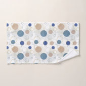 ブルー ホワイト ゴールド ビーチ バスルーム コースト バスタオルセット (ハンドタオル)