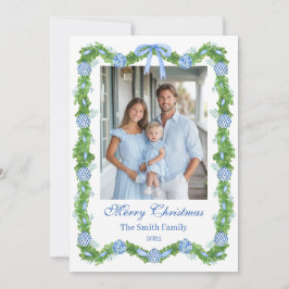 ブルー＆ホワイト シノワズリー ガーランド グランミレニアル シーズンカード