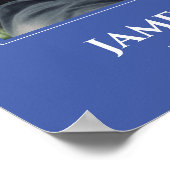 ブルー・ホワイト セレブレーション・オブ・ライフ フォト葬 ポスター (角)