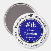 ブルー，ホワイト，ブラック，格安，クラス懇親会の好意， マグネット (正面/裏面)