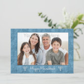 ブルー・ホワイト・メノラ・ハヌカー写真カード シーズンカード (スタンド正面)