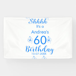 ブルー ホワイト モーブ shhhh 60歳の誕生日 フラワー 名前 横断幕