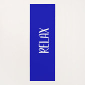 ブルー ホワイト ヨガマット (裏面)