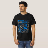 ブルー/ホワイト/全ての色に対応 Born to Dance ID277 Tシャツ (正面フル)