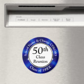 ブルー,ホワイト,格安50thクラス懇親会お土産, マグネット (インサイチュ (食洗機))