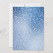 ブルー&ホワイトSpeck引っ越し祝いパーティーパーティー招待状 案内状 (裏面)