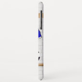 ブルー·ホワパーソナライズされたイト·サッカー·ジャージー Case-Mate iPhoneケース (裏面/左)