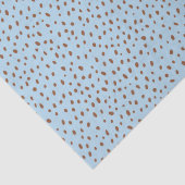 ブルー&ボホテラコッタブラウンドットベビーシャワー 薄葉紙 (詳細)