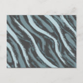 ブルー·ボホ·フェザーズ·金ゴールド·ワイルド·ワン·ボーイ·ベイビー·シャワー インビテーションポストカード (裏面)