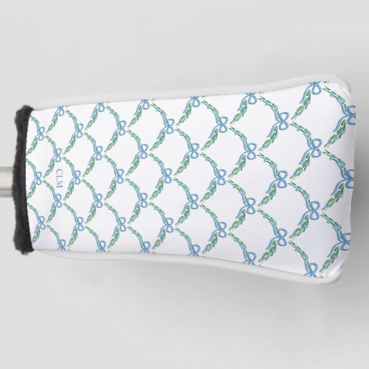 ブルー・ボーズ海岸ガーランドパター ゴルフヘッドカバー (正面)