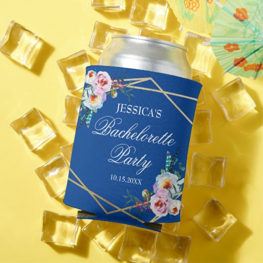 ブルー ボーホー フェザー ブライズメイド パーティー 缶クーラー (インサイチュ 夏)