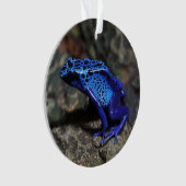 ブルー·ポイズン·ダーツ·フロッグ、ブライト·ブルー·カエル オーナメント (正面)