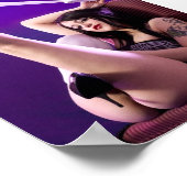 ブルー ポスター (角)