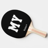ブルー·マイ·ネーパーソナライズされたム 卓球ラケット (横)