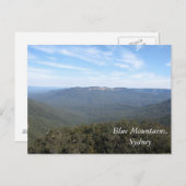 ブルー・マウンテンズ、シドニー ポストカード (正面/裏面)