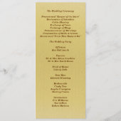 ブルー・マスカレード　ウェディングプログラム招待状 プログラム (裏面)