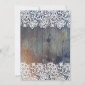 ブルー&マルーン素朴フローラ誕生会 招待状 (裏面)