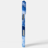 ブルー・マーブル・ウェーブ 贅沢な抽象画 Case-Mate iPhoneケース (裏面 / 右)