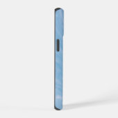 ブルー・マーブル iPhone 15ケース (右側面)