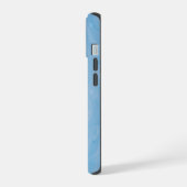 ブルー・マーブル iPhone 15ケース (左側面)