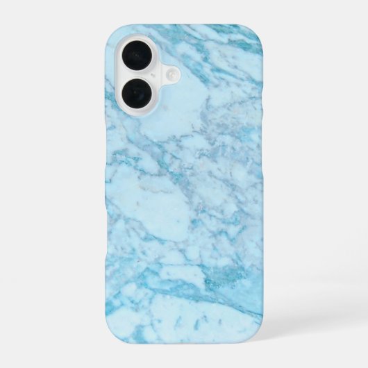 ブルー・マーブル iPhone 16ケース (裏面)