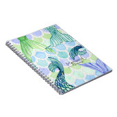 ブルー·マーメイド·ドリームズ·テイルズ·ン·ウォータはかりで測ーカラー·アート ノートブック (右側)