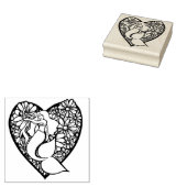 ブルー・マーメイド・ラブ ラバースタンプ (押印)