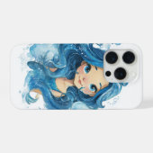 ブルー マーメイド  iPhoneケース (裏面横)
