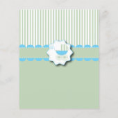 ブルー&ミントグリーンベビー乳母車-バッグの内容 チラシ (裏面)