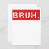 ブルー・ミーム・おもしろいことわざ・ブラザー・グリーティング・ギフト・ティーンエージャー 招待状 (正面/裏面)