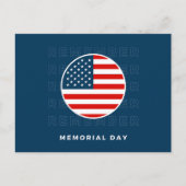 ブルー メモリアル デー ポストカード (正面)