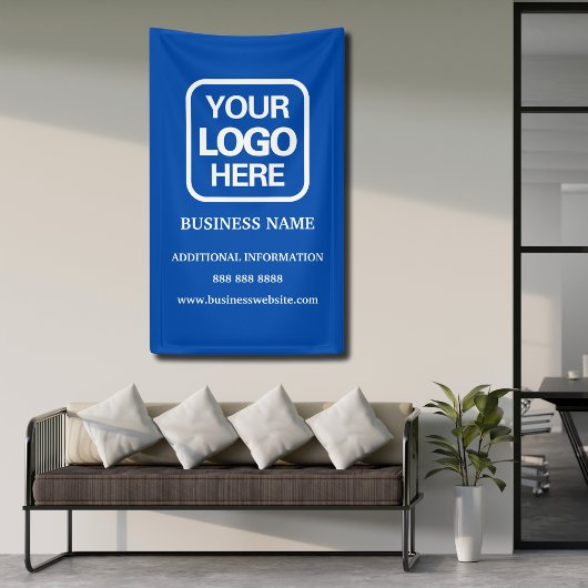 ブルー | モダンプロフェッショナルロゴ 横断幕