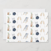 ブルー モダン ガーリー バチェロレッテ ウィークエンド 行程 (裏面)