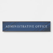 ブルー モダン プロフェッショナル プレート 管理オフィス サインプレート (正面)