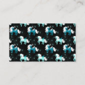 ブルー·ユニコーン·ホース·ユニバース·スター星座 名刺 (裏面)