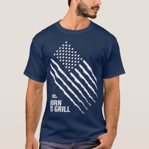 ブルー·ライノ「アメリカン·フラッグ：生まれ焼く Tシャツ