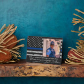 ブルー・ライン 警察官追悼写真 フォトプラーク (側面)