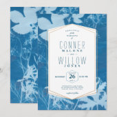 ブルー ラスティック オータム リーフ, フォール 招待状 (正面/裏面)